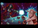 Trading card game fight